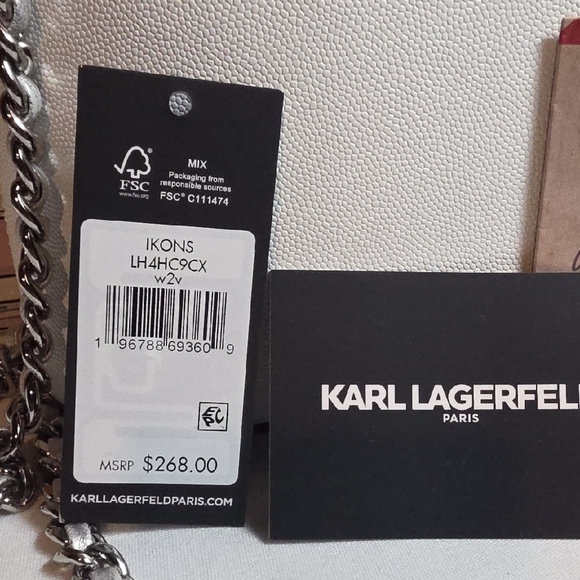 Karl Lagerfeld Paris Ikons Bow Shoulder Bag - Picture 12 of 12